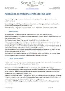 How To Take Measurements Pg 1