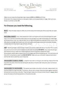 How To Take Measurements Pg 2
